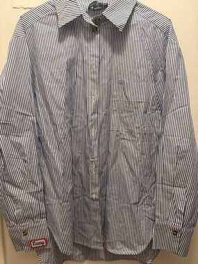 Classic Blue Stripe Dress Shirt